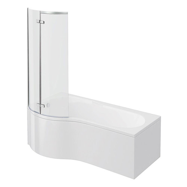Cruze P Shaped Shower Bath Available At Victorian Plumbing.co.uk