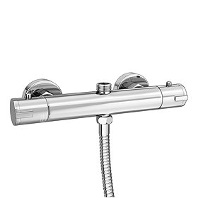 Cruze Round 2 Outlets Thermostatic Bar Shower Valve Large Image