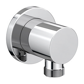 Cruze Round Chrome Plated Brass Outlet Elbow Large Image