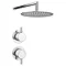 Cruze Round Concealed Individual Stop Tap + Thermostatic Control Valve with 300mm Shower Head Profi