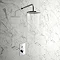 Cruze Round Concealed Push-Button Valve + Rainfall Shower Head Large Image