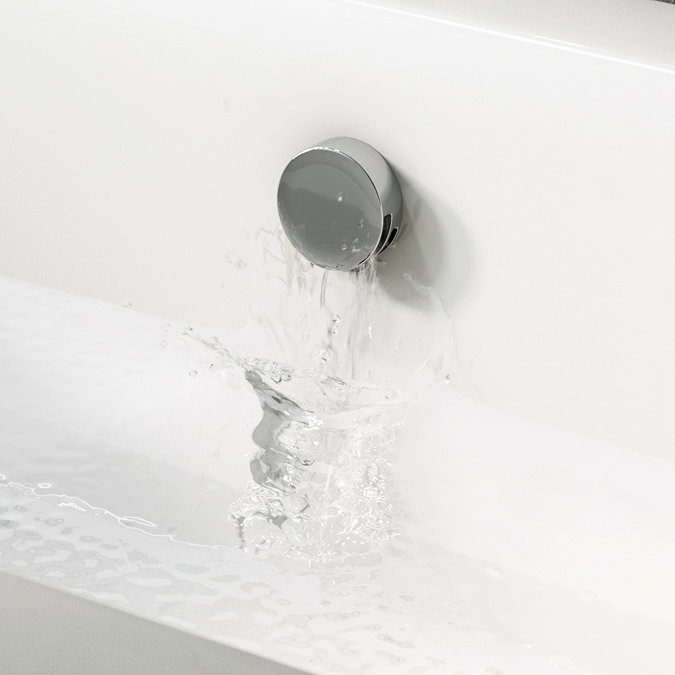 Cruze Round Concealed Thermostatic Shower Valve w. Handset + Freeflow Bath Filler  Standard Large Im