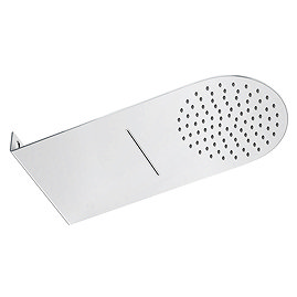 Cruze Round Flat Dual Fixed Shower Head (Waterfall + Rainfall) Large Image