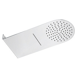 Cruze Round Flat Dual Fixed Shower Head (Waterfall + Rainfall) Large Image