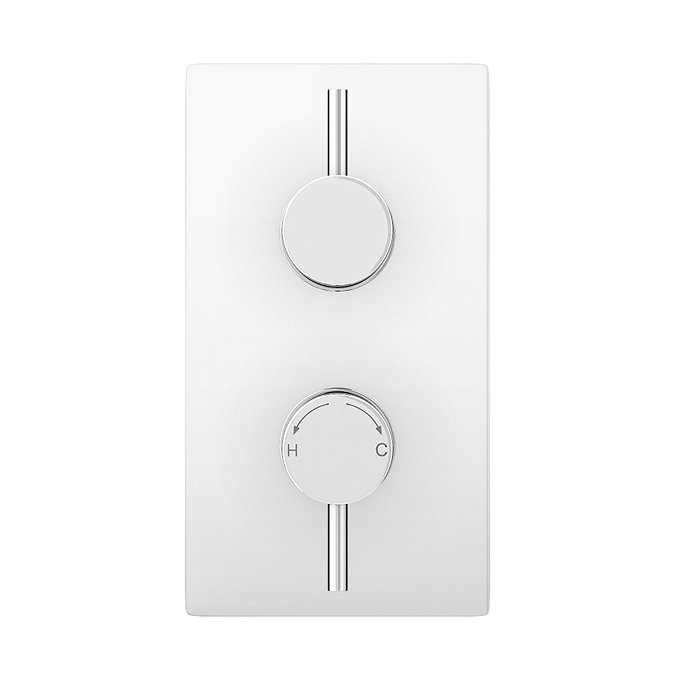 Cruze Round Modern Shower System with Handset, 4 Body Jets + 200mm Shower Head In Bathroom Large Image