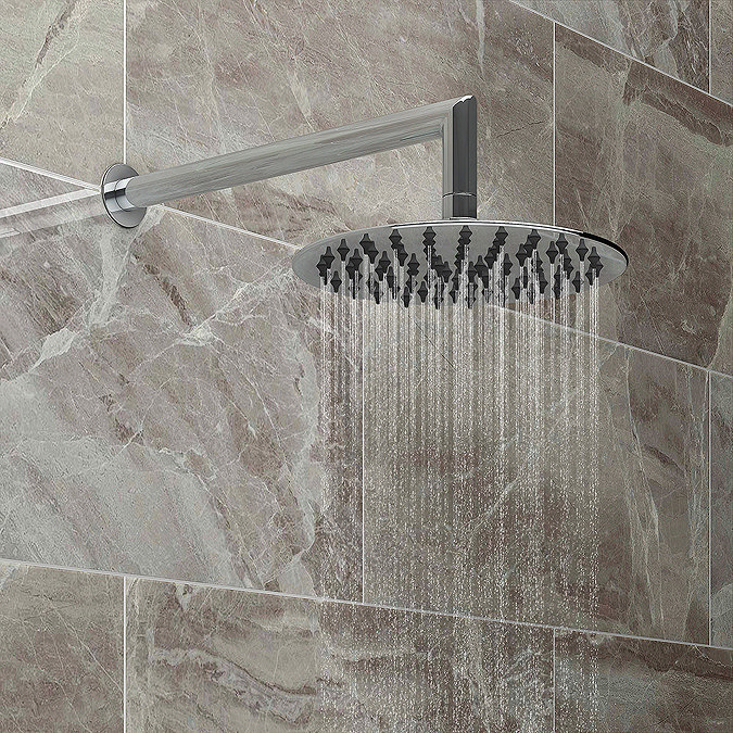 Cruze Round Modern Shower System with Handset, 4 Body Jets + 200mm Shower Head Standard Large Image