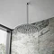 Cruze Round Push-Button Ceiling Mounted Shower Pack (with Handset + Rainfall Shower Head Profile La