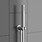 Cruze Round Push-Button Shower Valve Pack with Handset + Rainfall Shower Head Profile Large Image