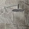 Cruze Round Push-Button Shower Valve Pack with Handset + Rainfall Shower Head Feature Large Image
