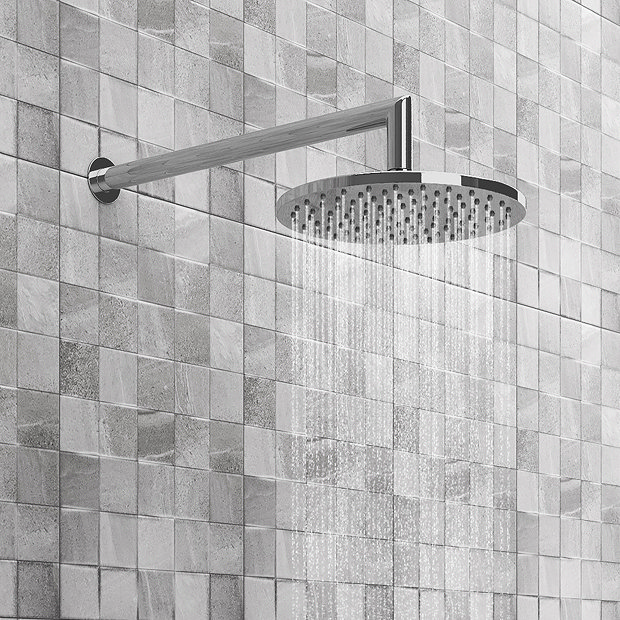 Cruze Round Shower Head With Wall Mounted 90 Degree Bend Arm Online
