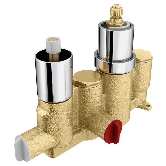 Cruze Round Shower Package with Concealed Valve + Flat Fixed Shower Head