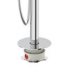 Cruze Round Thermostatic Floor Mounted Freestanding Bath Shower Mixer Chrome