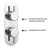 Cruze Round Thermostatic Shower Pack with Head + Handset (Oval Backplate) Chrome  Standard Large Image