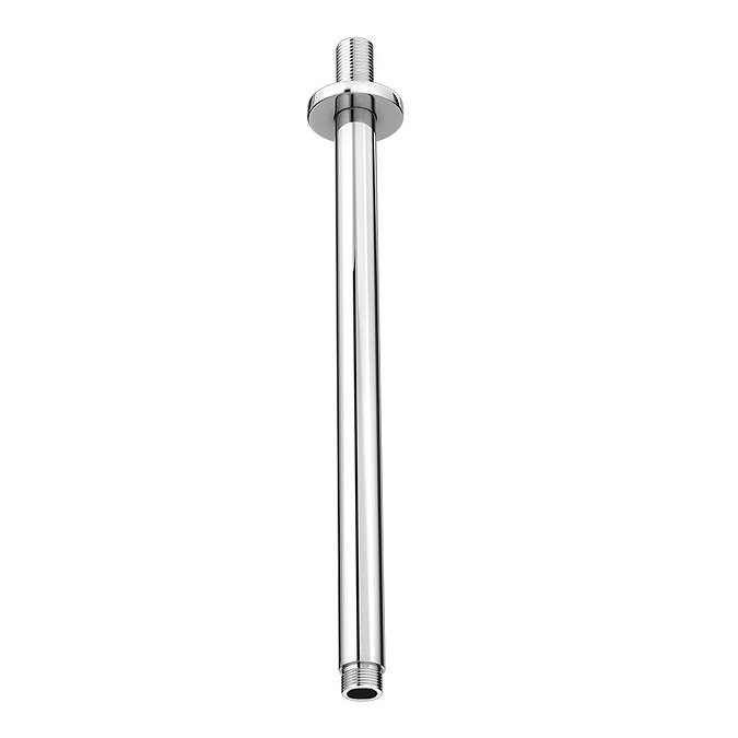 Cruze Round Vertical Shower Arm 300mm - Chrome Large Image