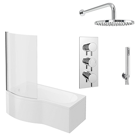 Cruze Shower Bath incl. 2 Outlet Concealed Thermostatic Shower Package