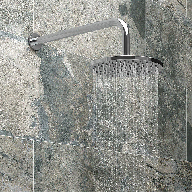 Cruze Shower Pack (Inc. 200mm Wall Mounted Head, 4 Body Jets, Outlet Elbow + Handset) Profile Large