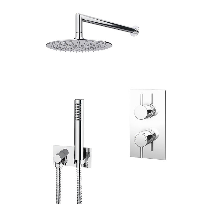 Cruze Shower Package (Inc. 200mm Wall Mounted Head, Wall Outlet Elbow + Shower Handset) Large Image