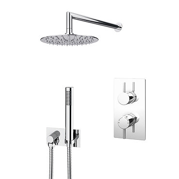 Cruze Shower Package (Inc. 200mm Wall Mounted Head, Wall Outlet Elbow + Shower Handset)  Profile Lar