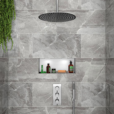 Cruze Shower Package (incl. 400mm Ceiling Mounted Head + Wall Mounted Handset)