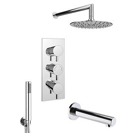 Cruze Shower Package (Rainfall Head, Handset + Bath Spout)