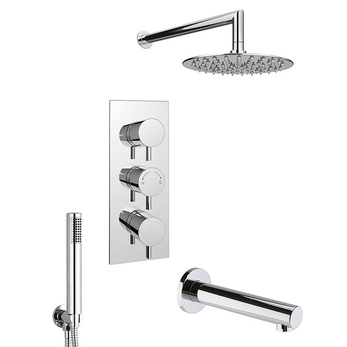 Cruze Shower Package (Rainfall Head, Handset + Bath Spout)