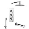 Cruze Shower Package (Rainfall Head, Handset + Bath Spout)