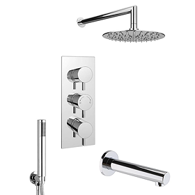 Cruze Shower Package (Rainfall Head, Handset + Bath Spout)