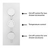 Cruze Shower Package (Rainfall Wall Mounted Head, Handset + Freeflow Bath Filler)  additional Large 