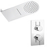 Cruze Shower Package with Valve + Flat Dual Fixed Shower Head (Waterfall / Rainfall) Large Image