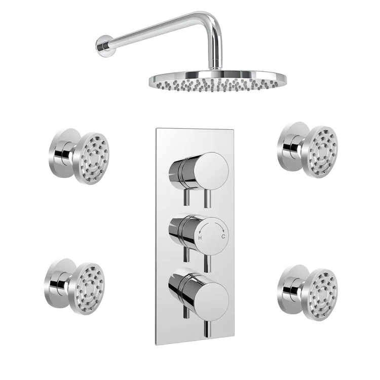 Cruze Triple Concealed Shower Valve With Fixed Shower Head | Online