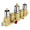 Triple Concealed Thermostatic Shower Valve
