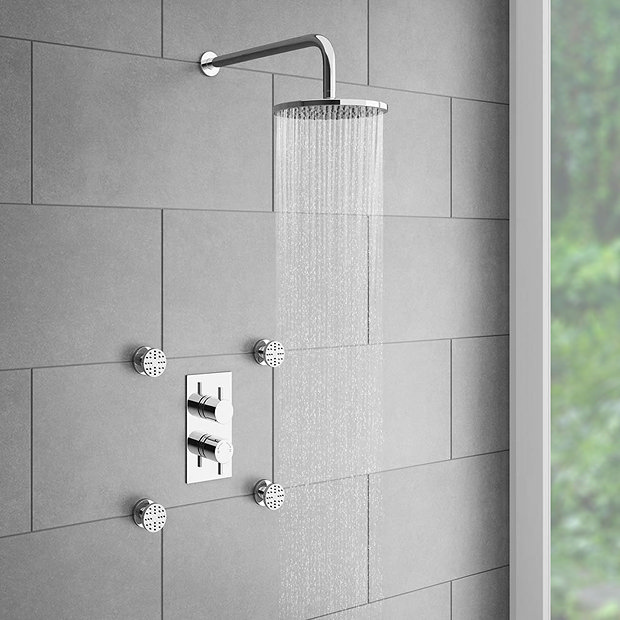 Cruze Twin Round Concealed Shower Valve With Diverter | Now Online