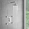 Cruze Twin Round Concealed Shower Valve with Diverter - Chrome  Feature Large Image