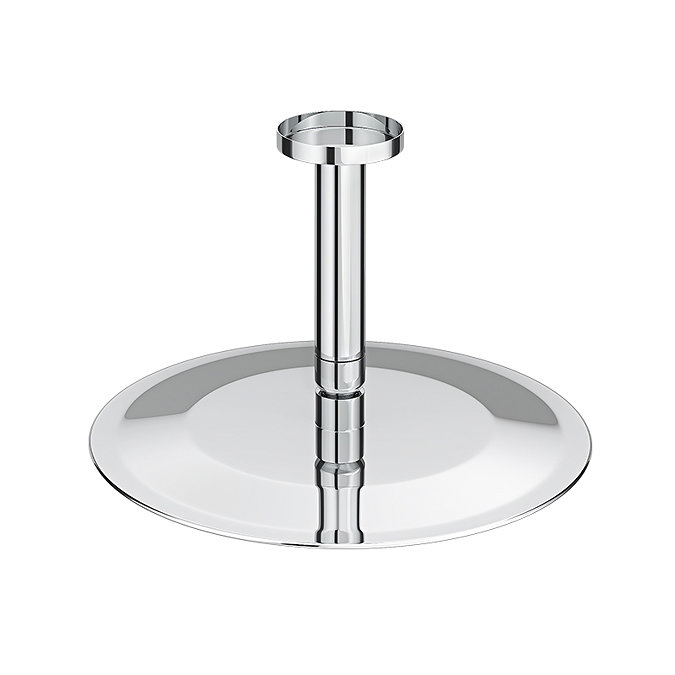 Cruze Ultra Thin Round Shower Head with Short Vertical Arm - 300mm Profile Large Image