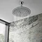 Cruze Ultra Thin Round Shower Head with Short Vertical Arm - 300mm Large Image