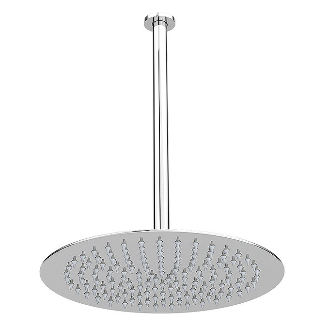 Cruze Ultra Thin Round Shower Head with Vertical Arm - 300mm  Feature Large Image