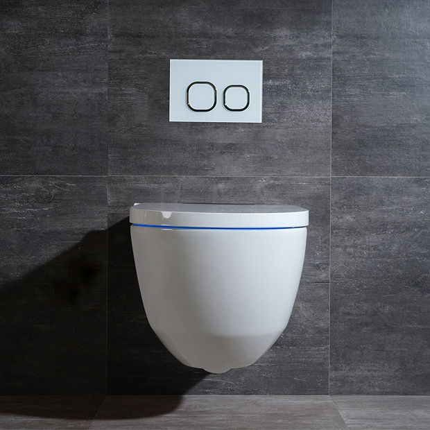 Cruze Wall Hung Smart Toilet with Bidet Wash Function, Heated Seat