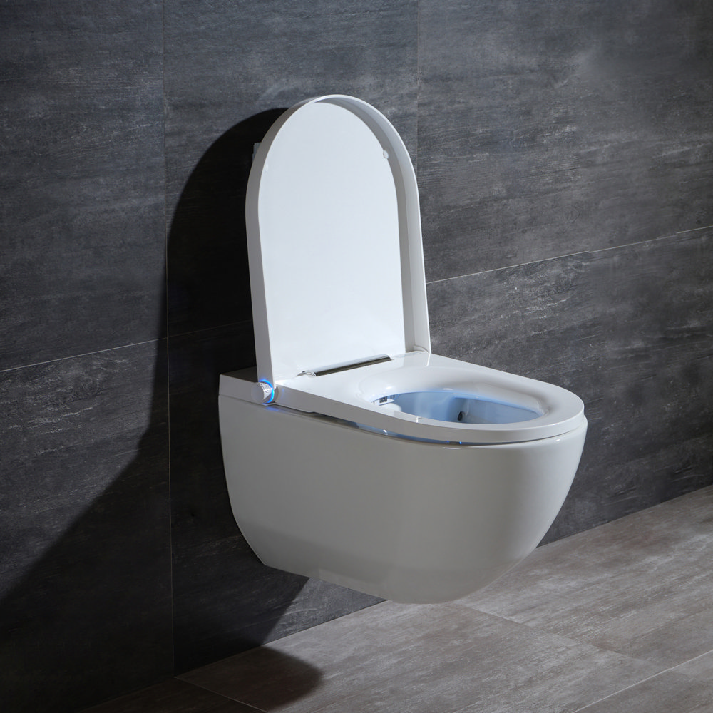 Cruze Wall Hung Smart Toilet with Bidet Wash Function, Heated Seat