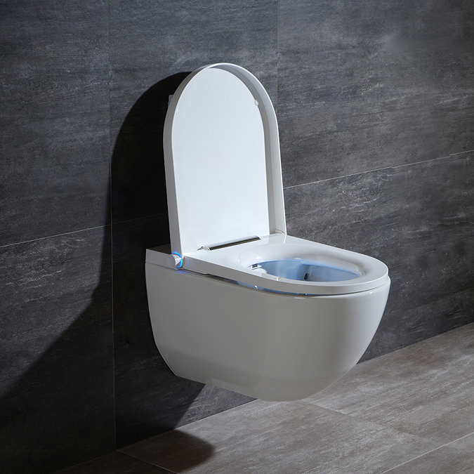 Cruze Wall Hung Smart Toilet with Bidet Wash Function, Heated Seat + Dryer  Feature Large Image