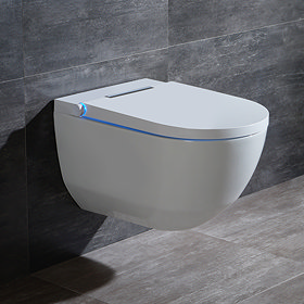 Cruze Wall Hung Smart Toilet with Bidet Wash Function, Heated Seat + Dryer Large Image