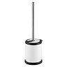 Cruze White Freestanding Toilet Brush & Holder Large Image