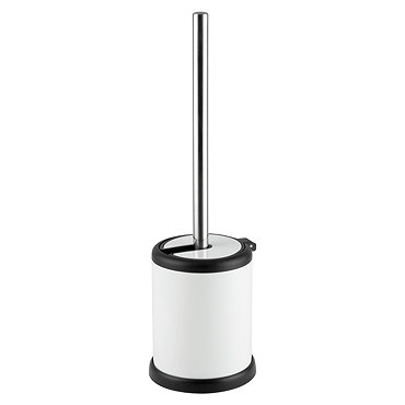 Cruze White Freestanding Toilet Brush & Holder  Profile Large Image