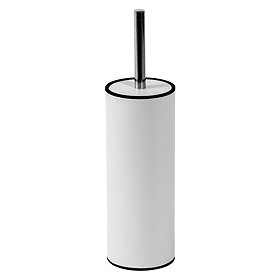 Cruze White Toilet Brush & Holder Large Image