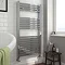 Cube 600 x 1200mm Heated Towel Rail (Inc. Valves + Electric Heating Kit)  Profile Large Image