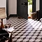 Cube Grey Patterned Floor Tiles - 331 x 331mm  Feature Large Image