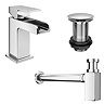 Cubetto Wall Hung Basin Package - 1 Tap Hole  Profile Large Image