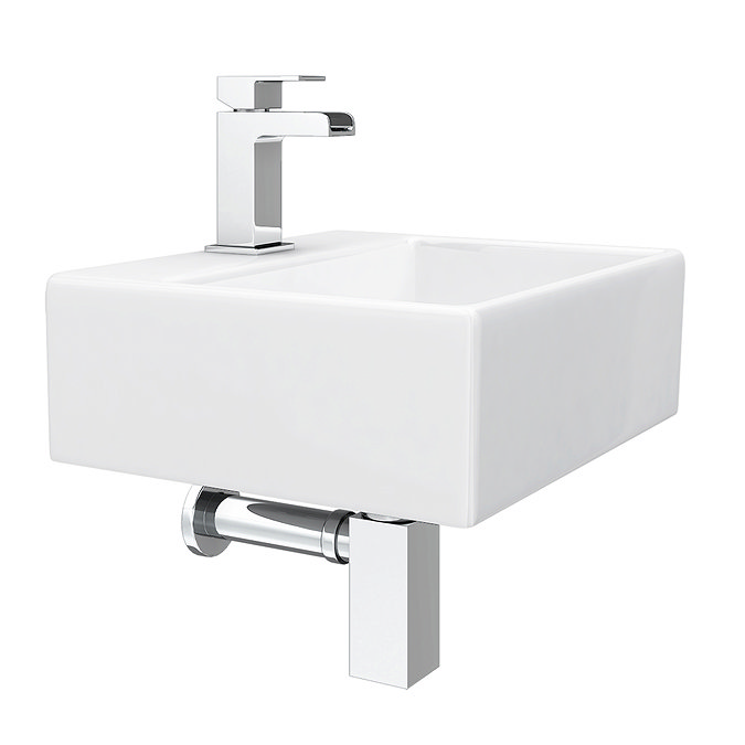 Cubetto Wall Hung Basin Package - 1 Tap Hole  Feature Large Image