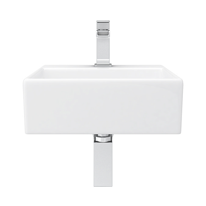Cubetto Wall Hung Basin Package - 1 Tap Hole  In Bathroom Large Image