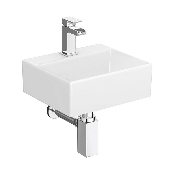 Cubetto Wall Hung Basin Package - 1 Tap Hole Large Image