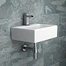 Cubetto 340 x 295mm Wall Hung Small Cloakroom Basin 1TH